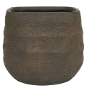 ROCKY Square - Indoor or Outdoor Lightweight Fiberclay Pot - DR158