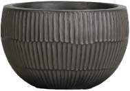 Pleated Round Planter – Modern Ribbed Outdoor Pots