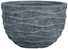 Flow Bowl Planter  – Sculptural Textured Outdoor Pots