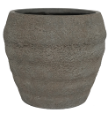 ROCKY Round - Indoor or Outdoor Lightweight Fibre Clay Pot - DR164