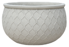 ARABESQUE Bowl - Indoor or Outdoor Lightweight Fiberclay Pot Bowl - DR209