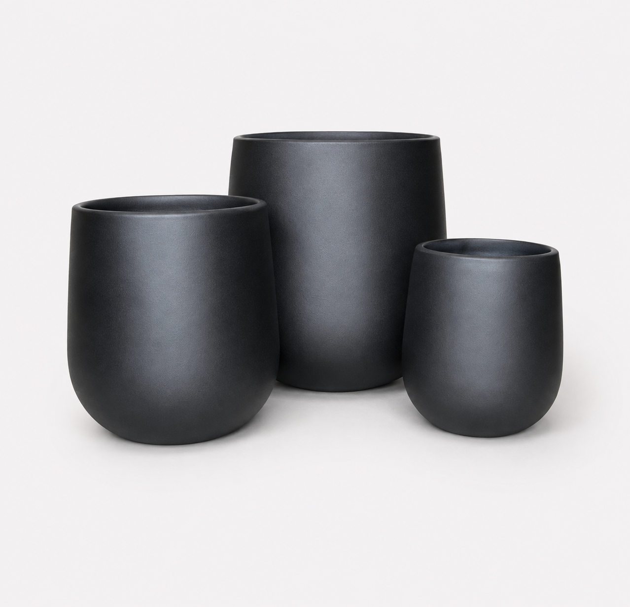 RIVA Tall Round Planter Super Lightweight Fiberglass