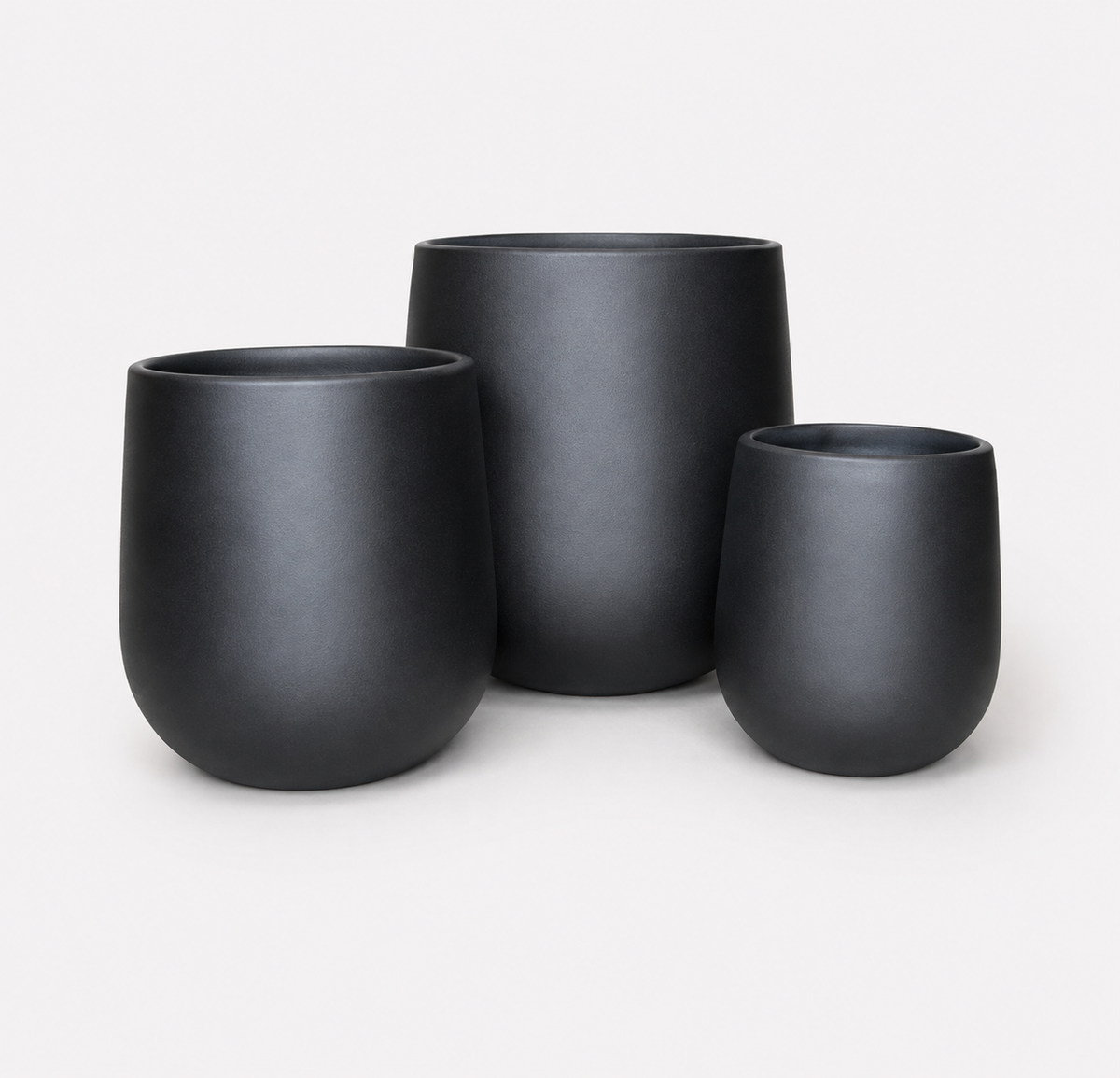 RIVA Tall Round Planter Super Lightweight Fiberglass