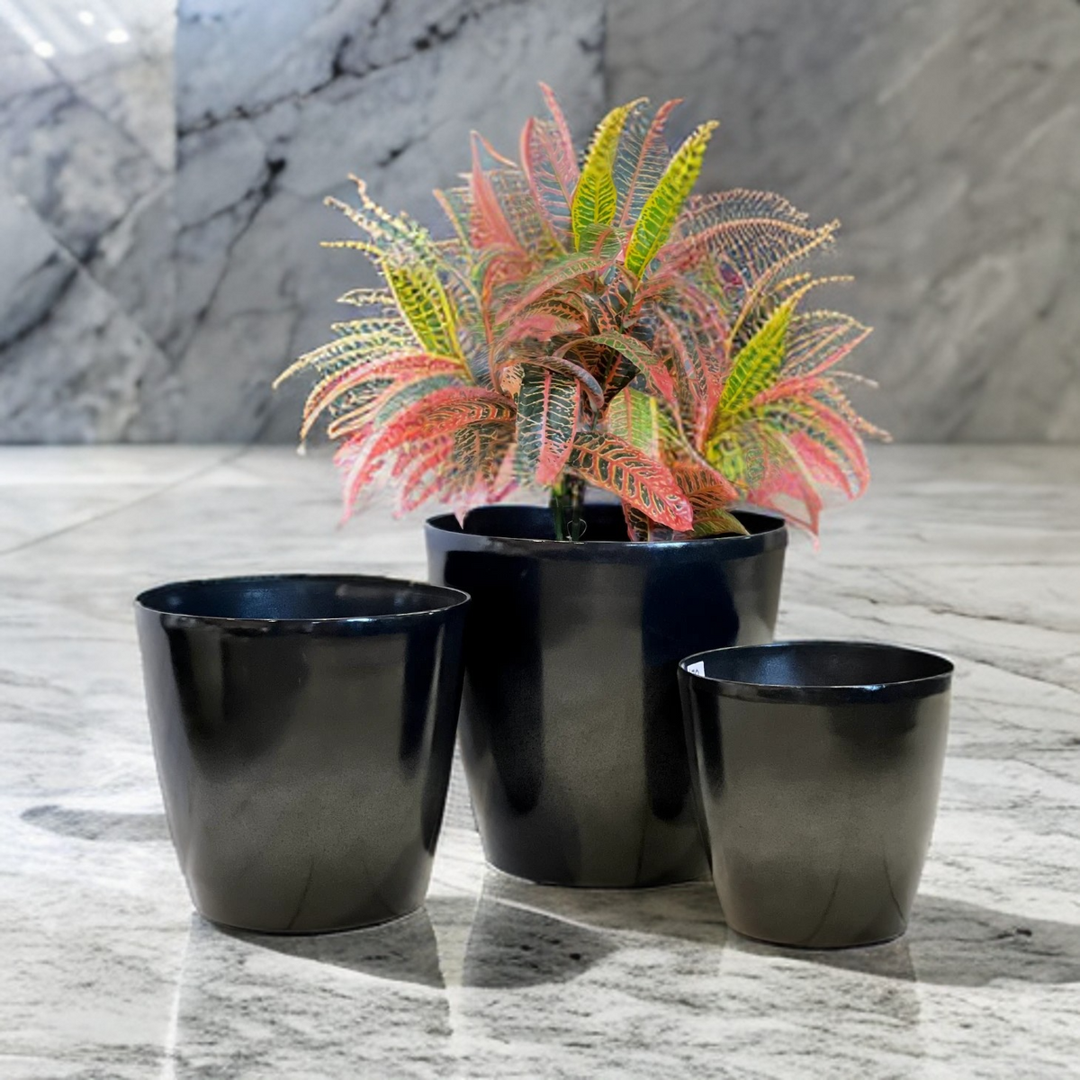 2001 Maxi Glazed Pot Carbon Black Large - glazed composite lightweight pot