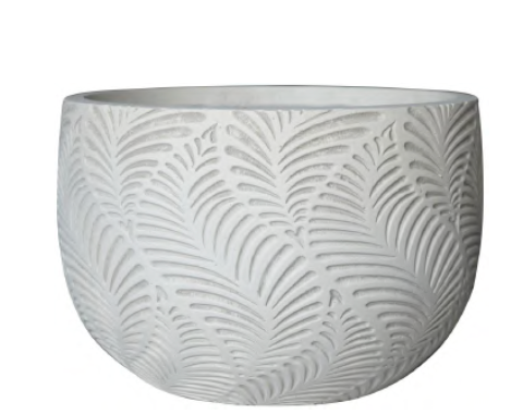 FERN Bowl - Indoor or Outdoor Lightweight Fiberclay Pot Bowl - DR223