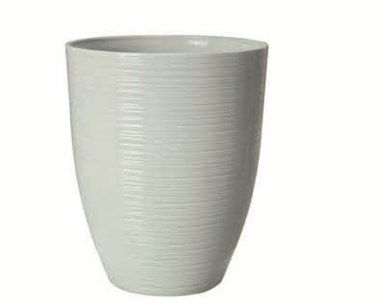 2074 Pearl White Glaze - Lightweight Round Pot