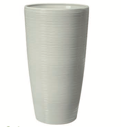 2003 - Pearl White Glaze - Tall Lightweight Glazed Pot