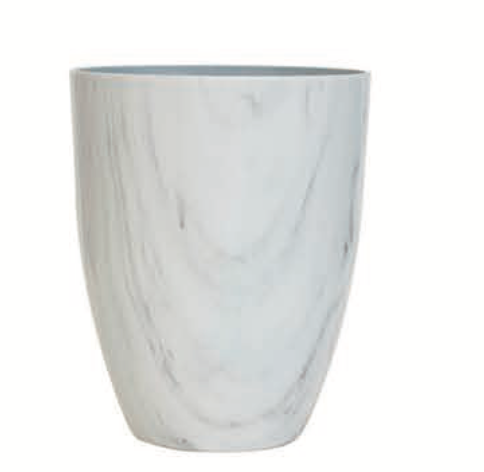 2074 Marble Round Tapered in Pot