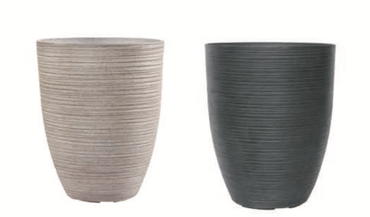 2074 - Textured Round Tapered In Lightweight Pots