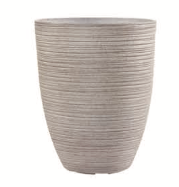 2074 - Textured Round Tapered In Lightweight Pots