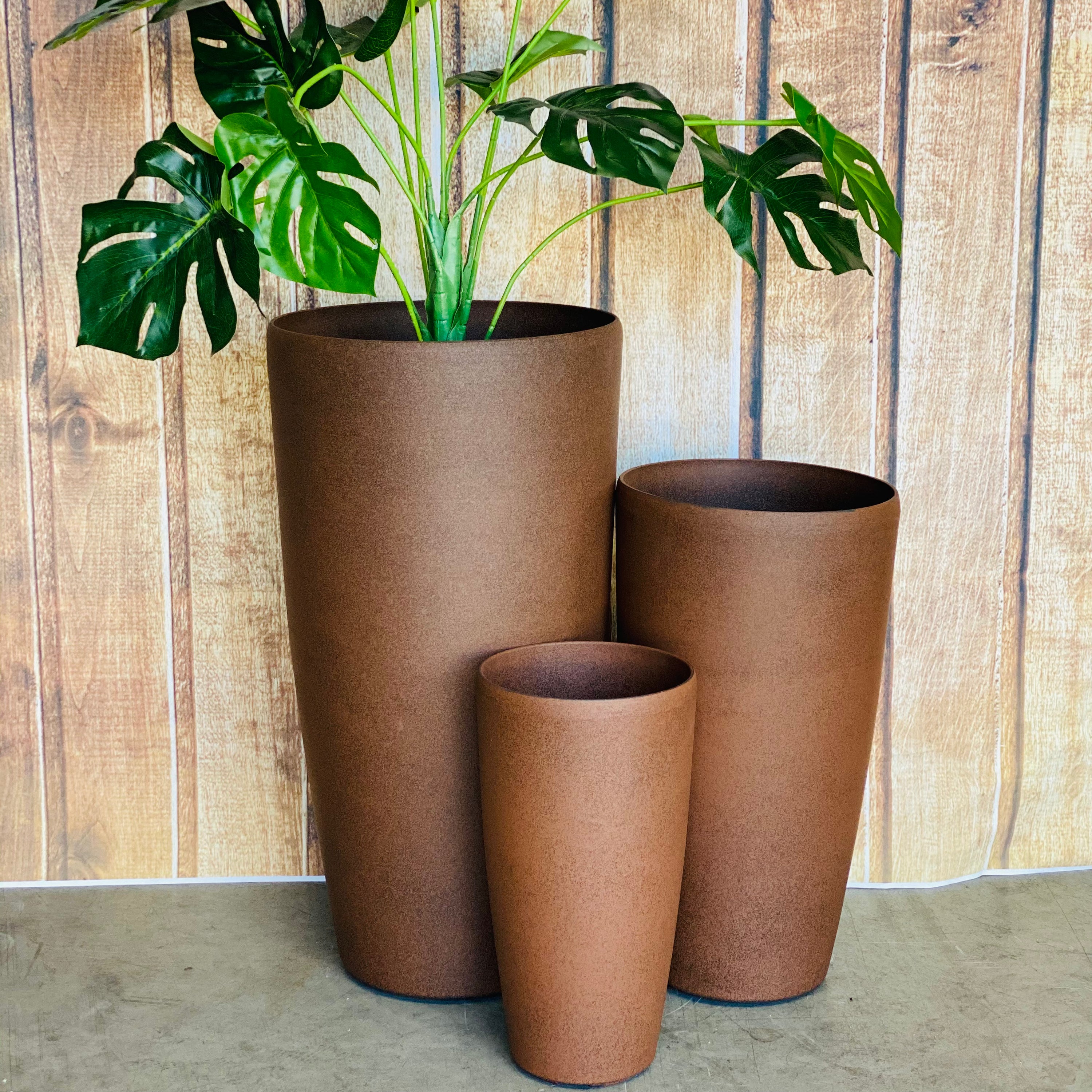 2003 Tolly Pot in Mediterranean Blue Large - tall round tapered lightweight pot