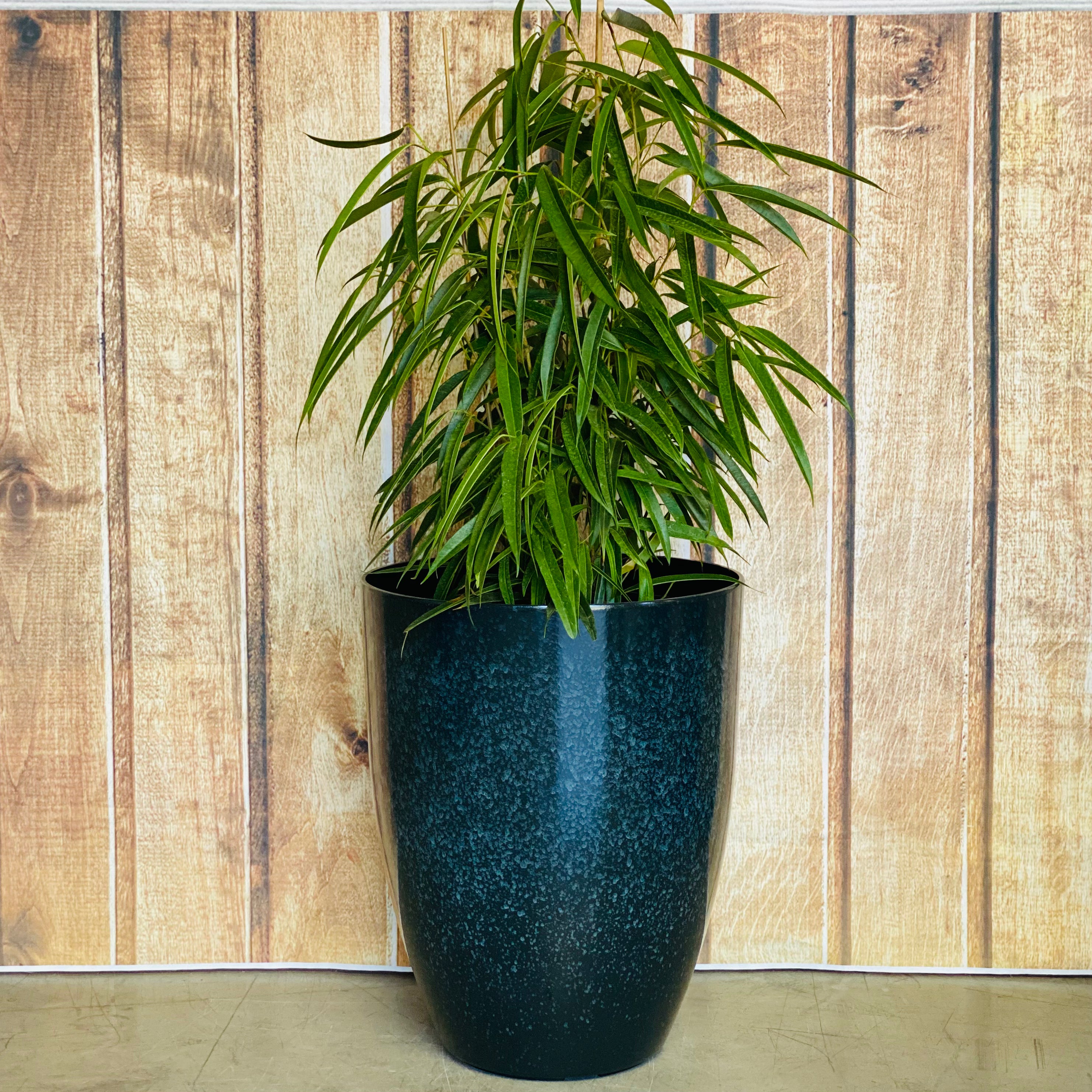 2074 Adam Glazed Pot Deep Water Green Small - glazed pot